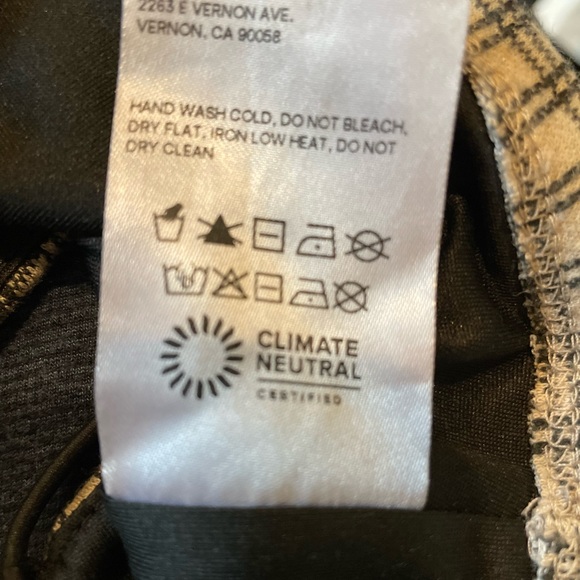 Reformation plaid print square neckline crop top size XS - Picture 9 of 9